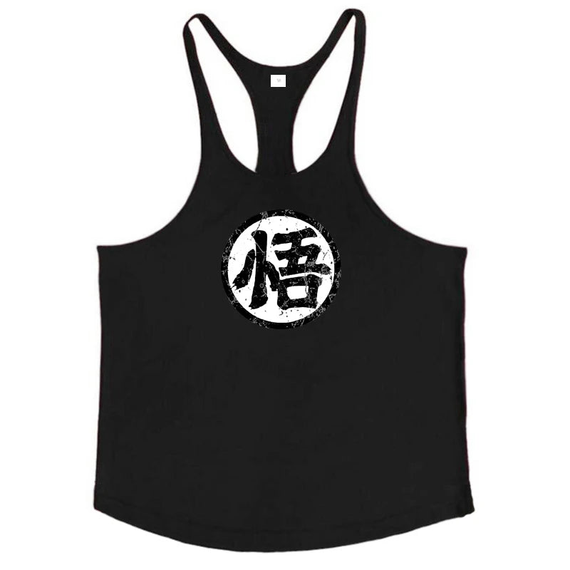 Gym Fitness Bodybuilding Tank Top/ Mens Sleeveless Y-back Tank Tops