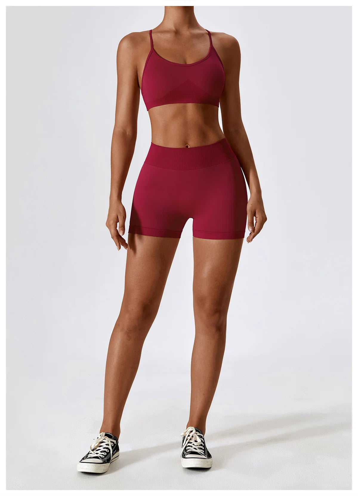 Women'S Gym Yoga Set/ Moisture Wicking Full Sets/ Short & Bra (Victorious AlpFlex)