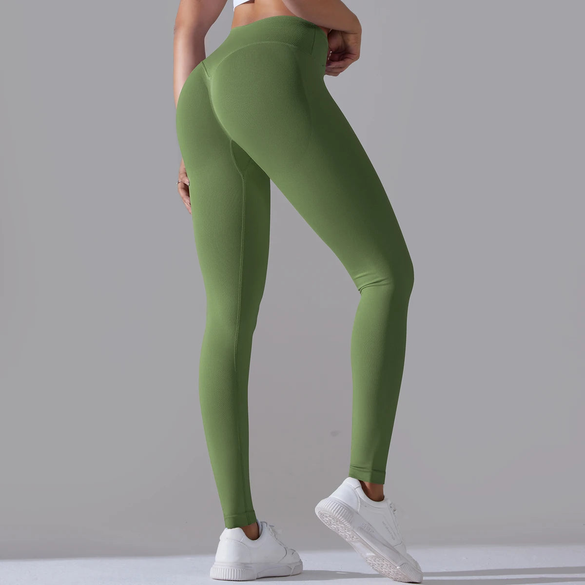 Crossover Waist Women Yoga Leggings / Victorious BioSync Leggings