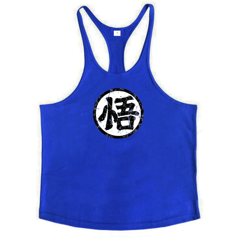 Gym Fitness Bodybuilding Tank Top/ Mens Sleeveless Y-back Tank Tops