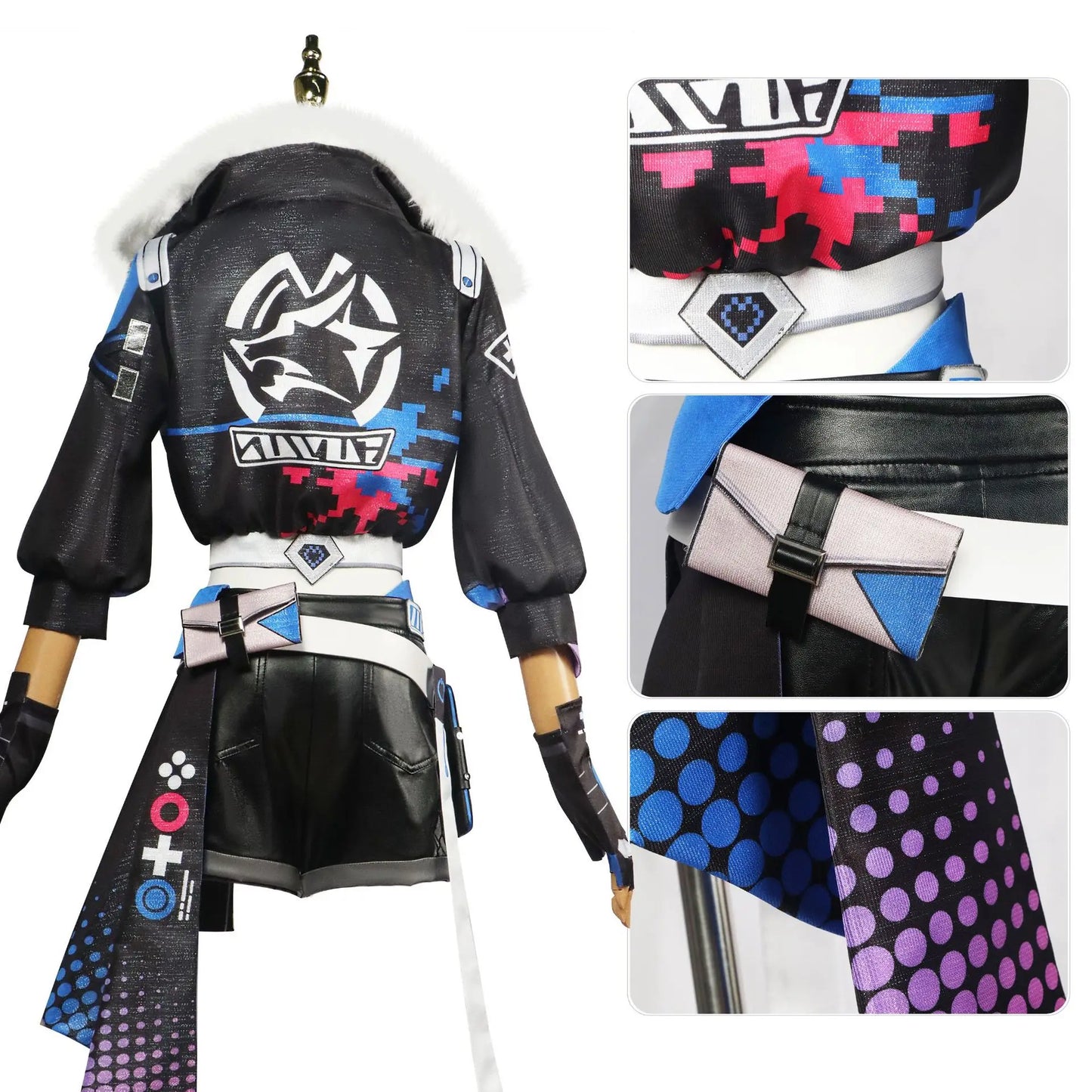 Silver Wolf Full Set Cosplay / Game Honkai Start Rail Silver Wolf Cosplay