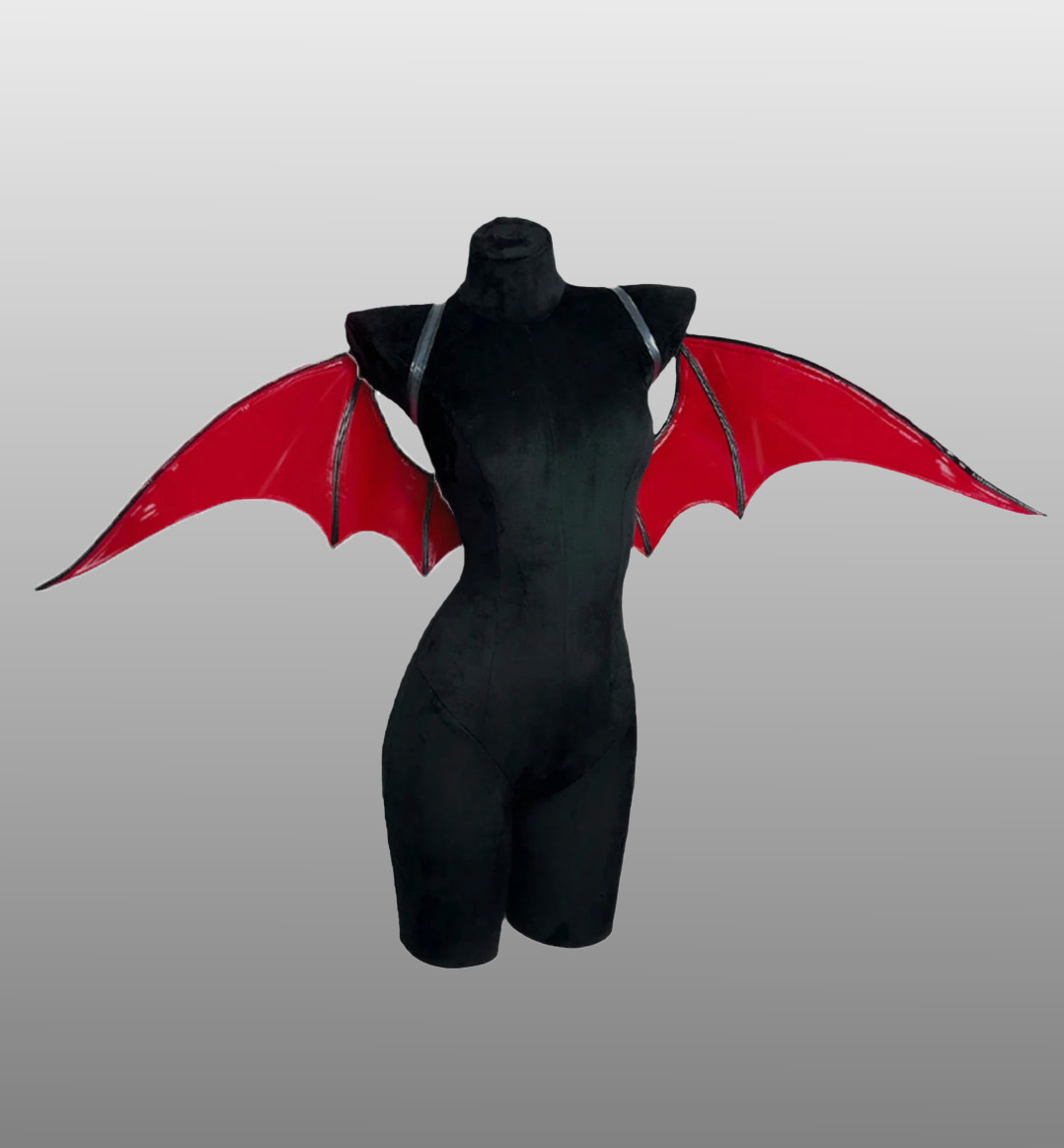 VAMPIRE BAT WINGS COSPLAY COSTUME/ WING PU LEATHER