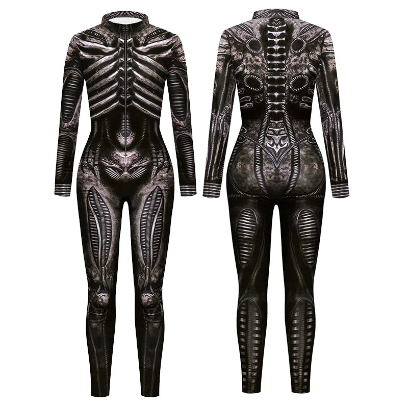 Victorious Alien Dawn Skeleton Jumpsuit