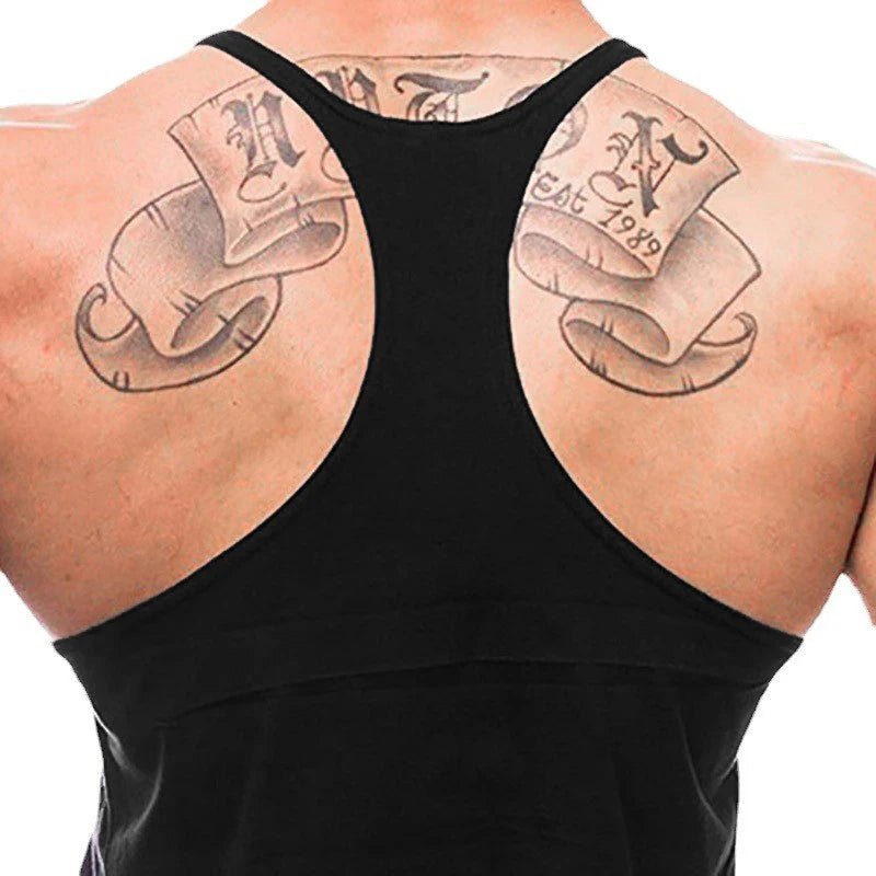 Gym Fitness Bodybuilding Tank Top/ Mens Sleeveless Y-back Tank Tops