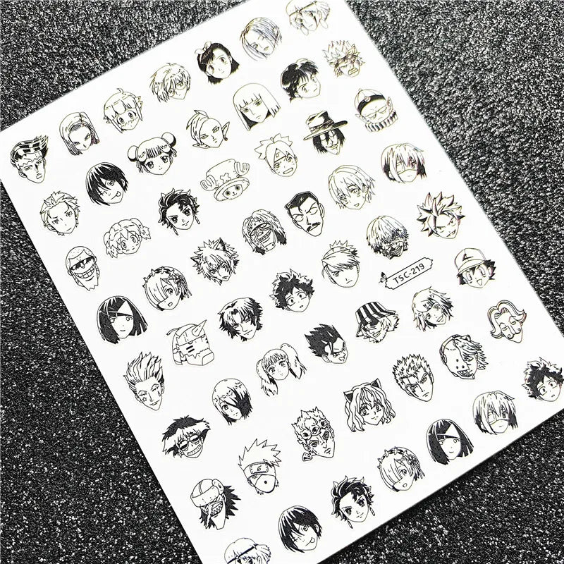 Victorious X2 Anime Nail Sticker/ One piece/ Demon Slayer/ Others