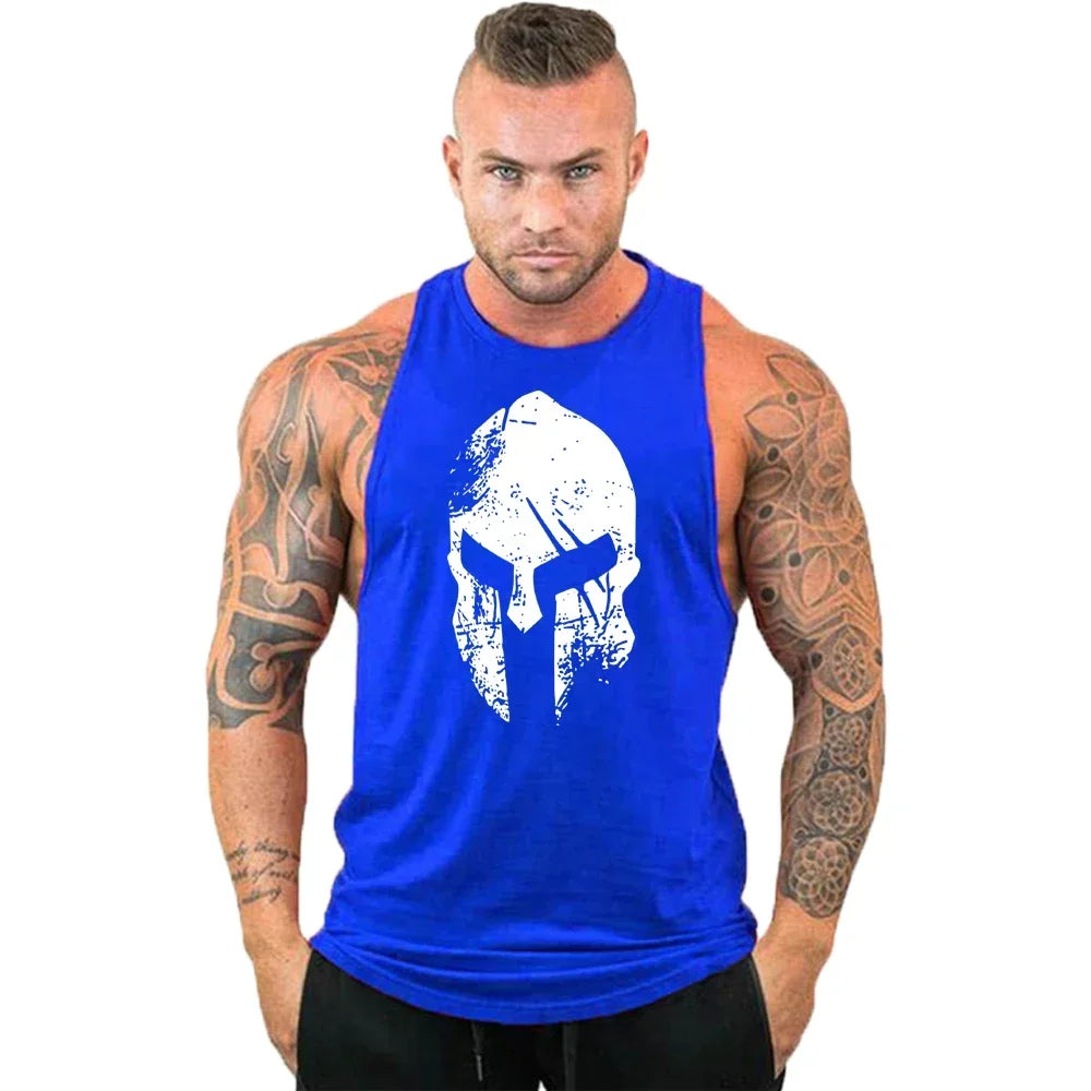 Workout Gym Tank Top /Mens Muscle Sleeveless Sportswear Shirt / Bodybuilding