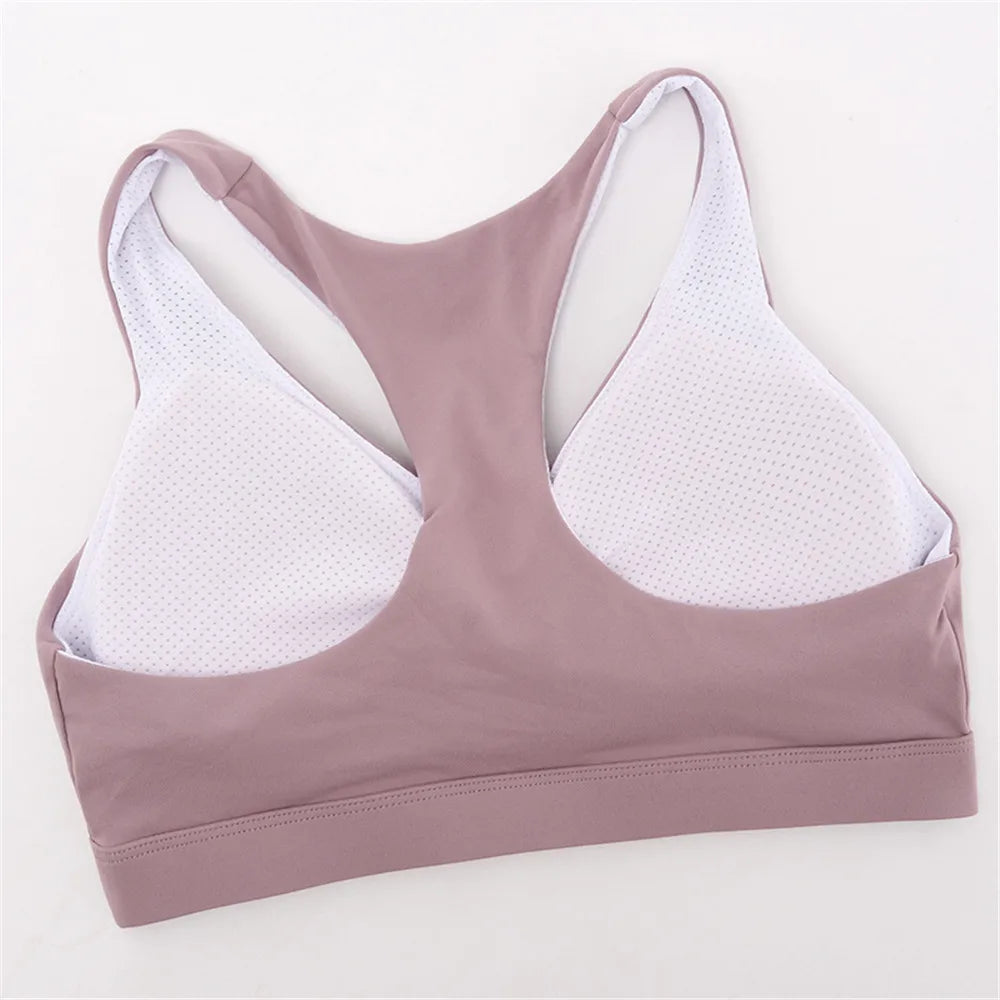 Plus Size S-2XL Cross Back Sport Bra /Pleated Design Fitness Top (Victorious Starlight Vector Bra)