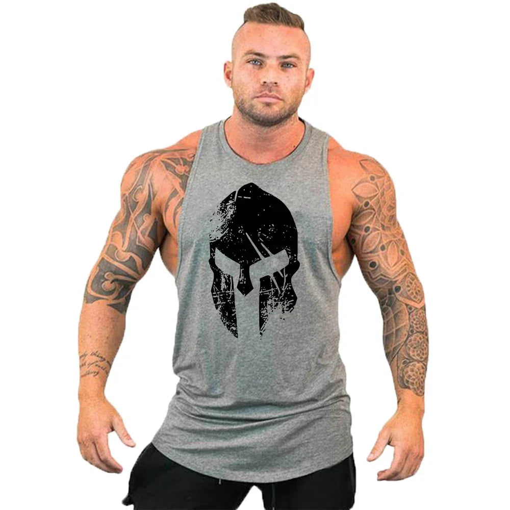 Workout Gym Tank Top /Mens Muscle Sleeveless Sportswear Shirt / Bodybuilding