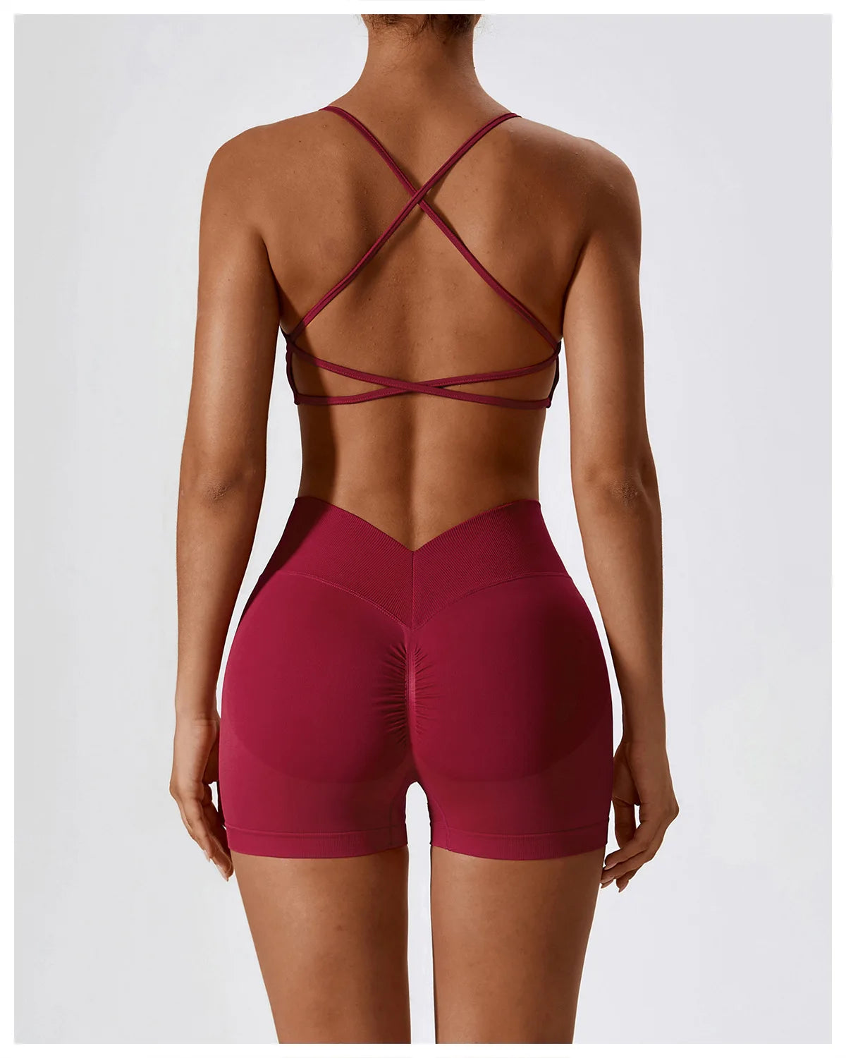 Women'S Gym Yoga Set/ Moisture Wicking Full Sets/ Short & Bra (Victorious AlpFlex)
