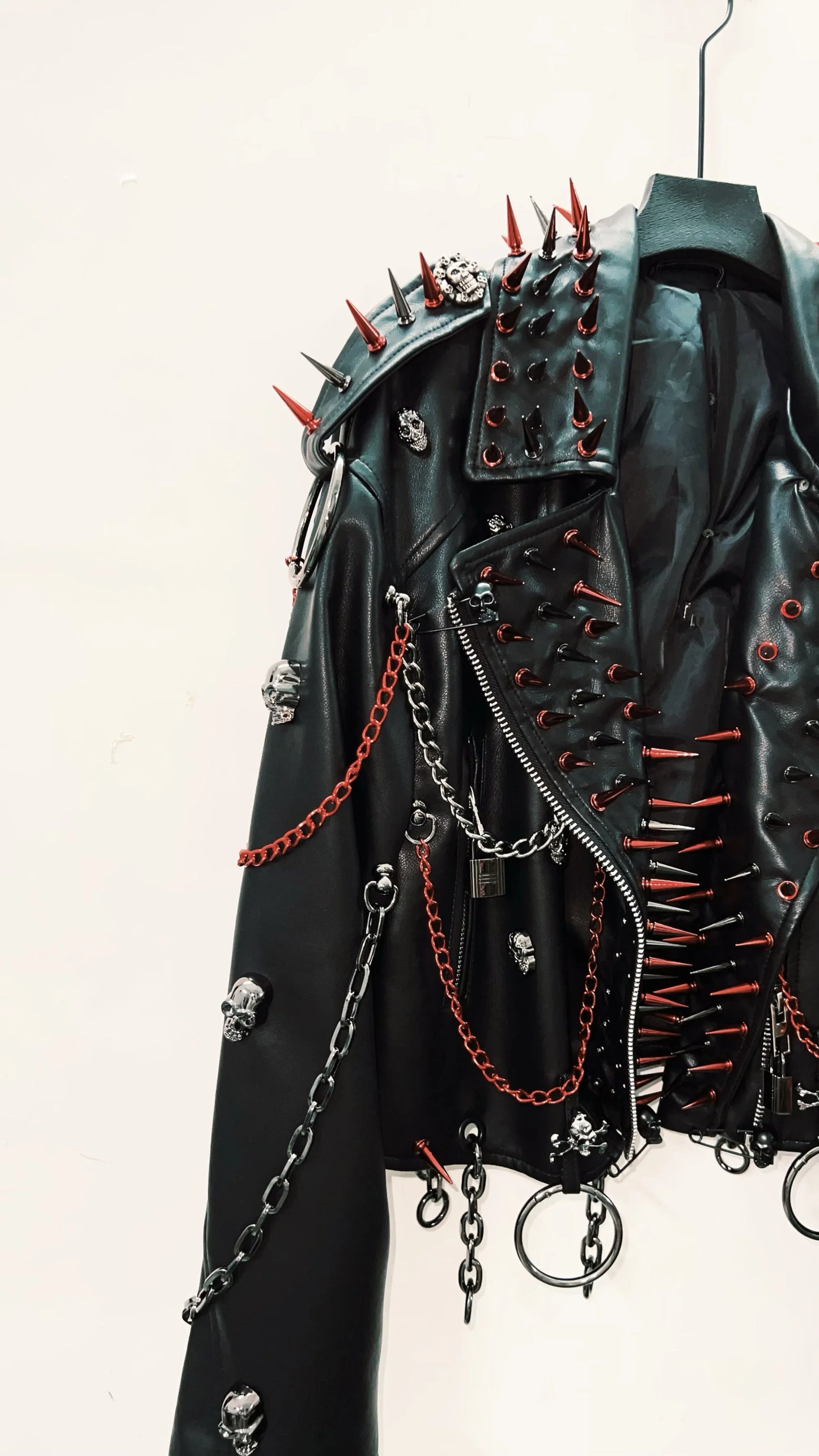 Victorious UFO Pop vintage Leather jacket Gothic Leather Punk