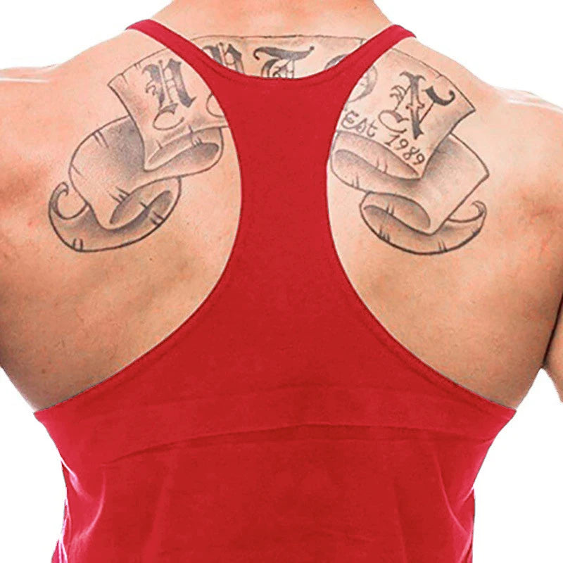 Gym Fitness Bodybuilding Tank Top/ Mens Sleeveless Y-back Tank Tops