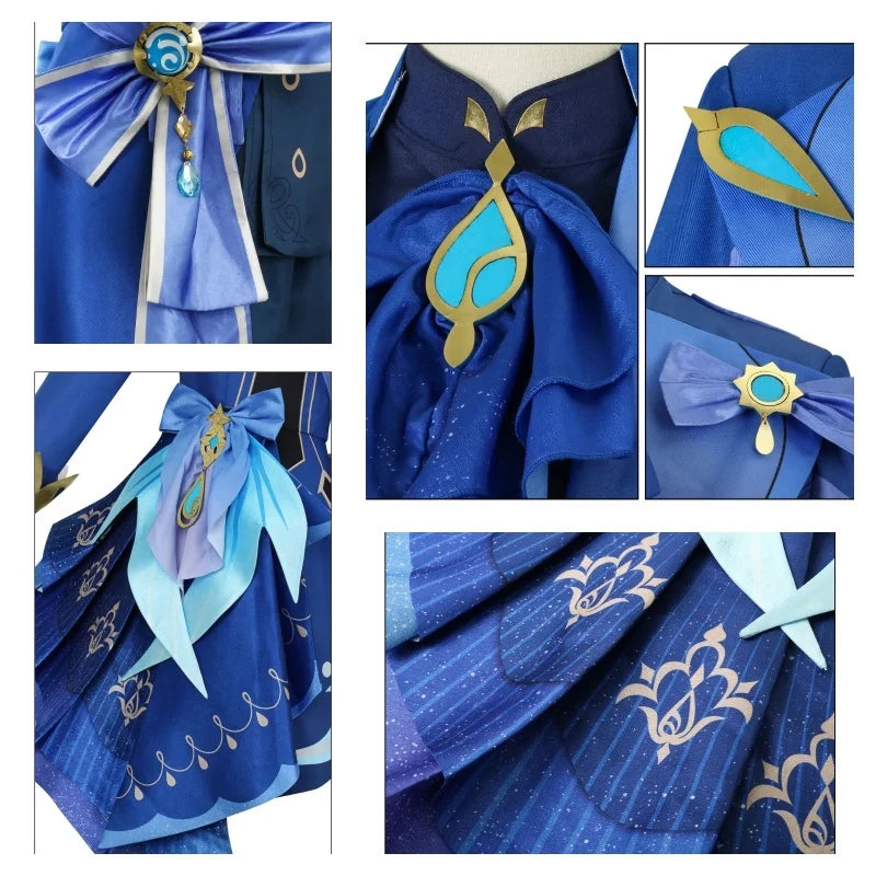 Furina Cosplay & Wig/ Impact Fontaine Focalors with Hat Cosplay