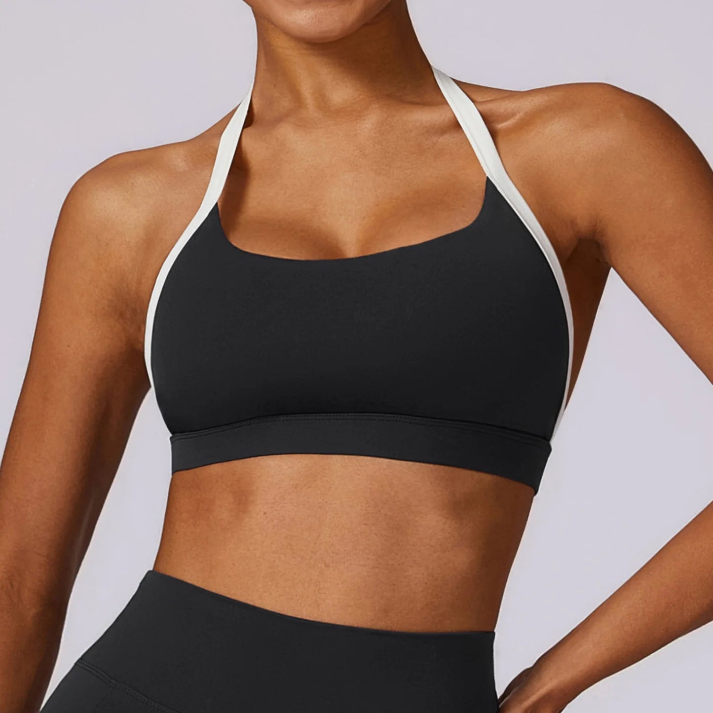 Women Fitness Running Bra Backless (Victorious Neon Circuit)