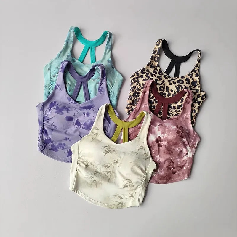 Pattern Sports Bra for Women /Gym Yoga Bra