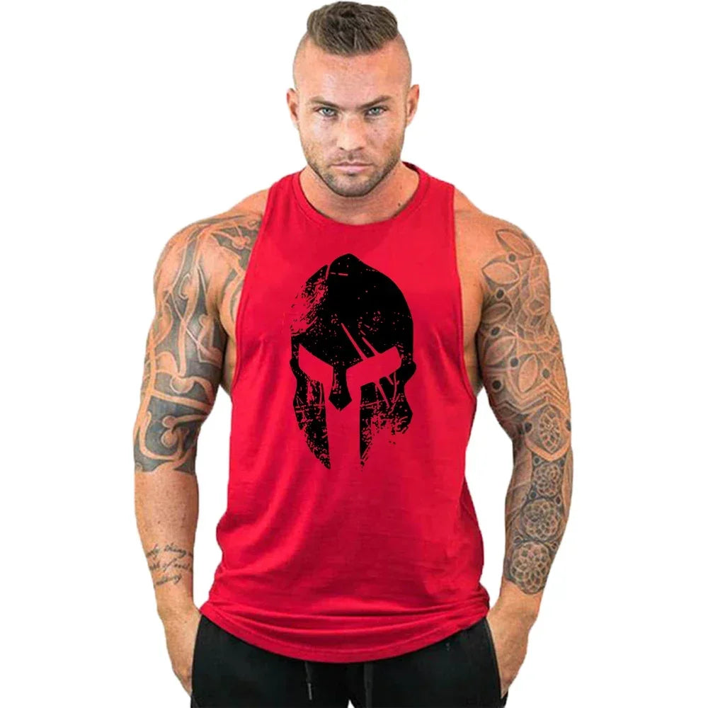 Workout Gym Tank Top /Mens Muscle Sleeveless Sportswear Shirt / Bodybuilding