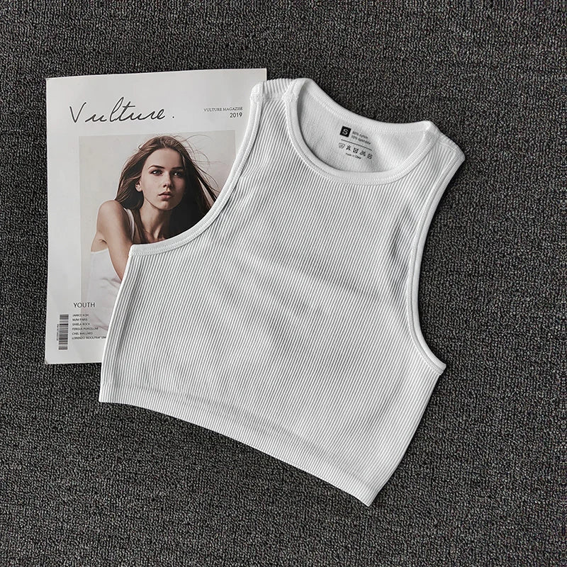 Summer Seamless Push Up Y2k tops Beautiful Sport Sexy Tank Top Mallas Casual Woman Corset Top