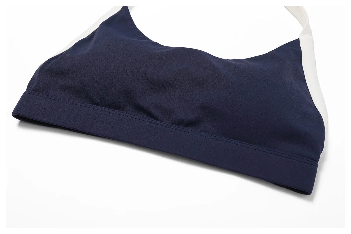 Women Fitness Running Bra Backless (Victorious Neon Circuit)