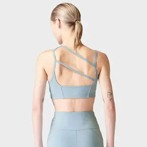 Women's Asymmetric Shoulder Straps Yoga Bra (Victorious SyncWear)