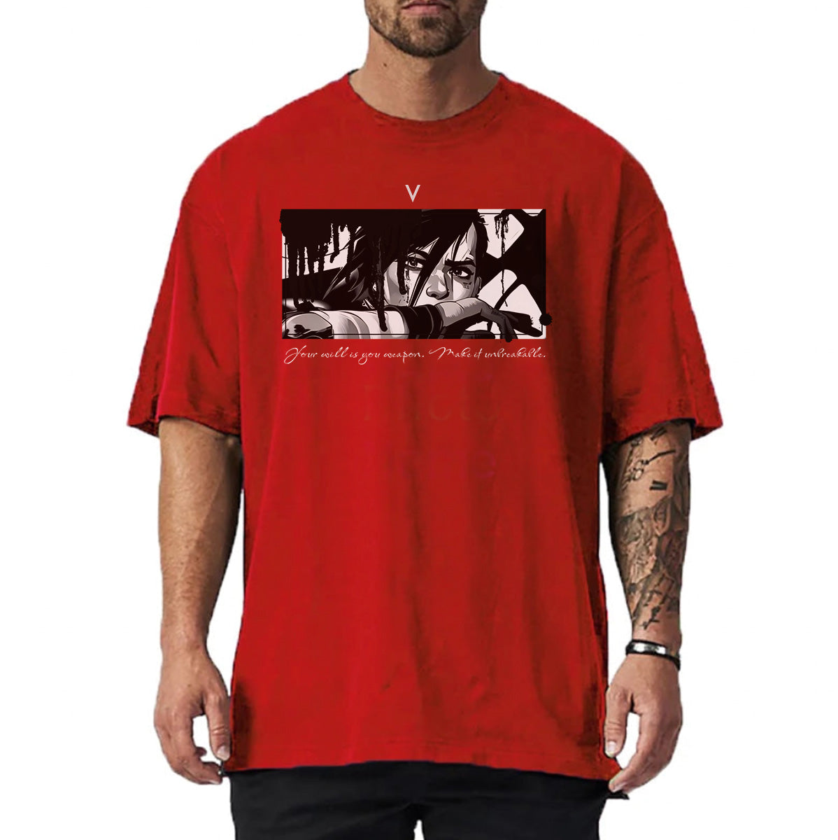 Vi Dark Arcane Emo Grunge T-shirt - Front Print (Oversize style)
