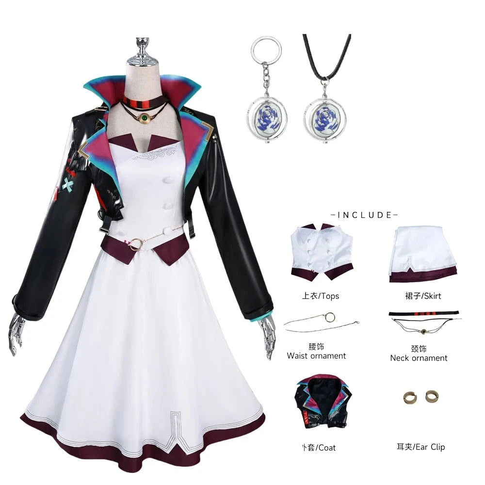 Ball Dress No Wig / XS Jinx season 2 overall and dress cosplay Tier 2