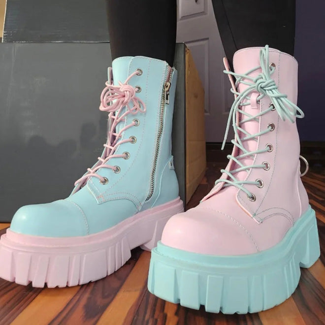 Victorious Searing Horizon Lace up Ankle Boots