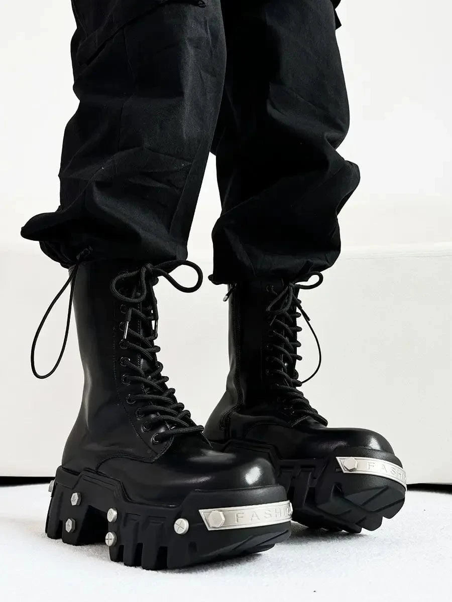Ellie Biohazard Thick-soled High-top Boots (Men)