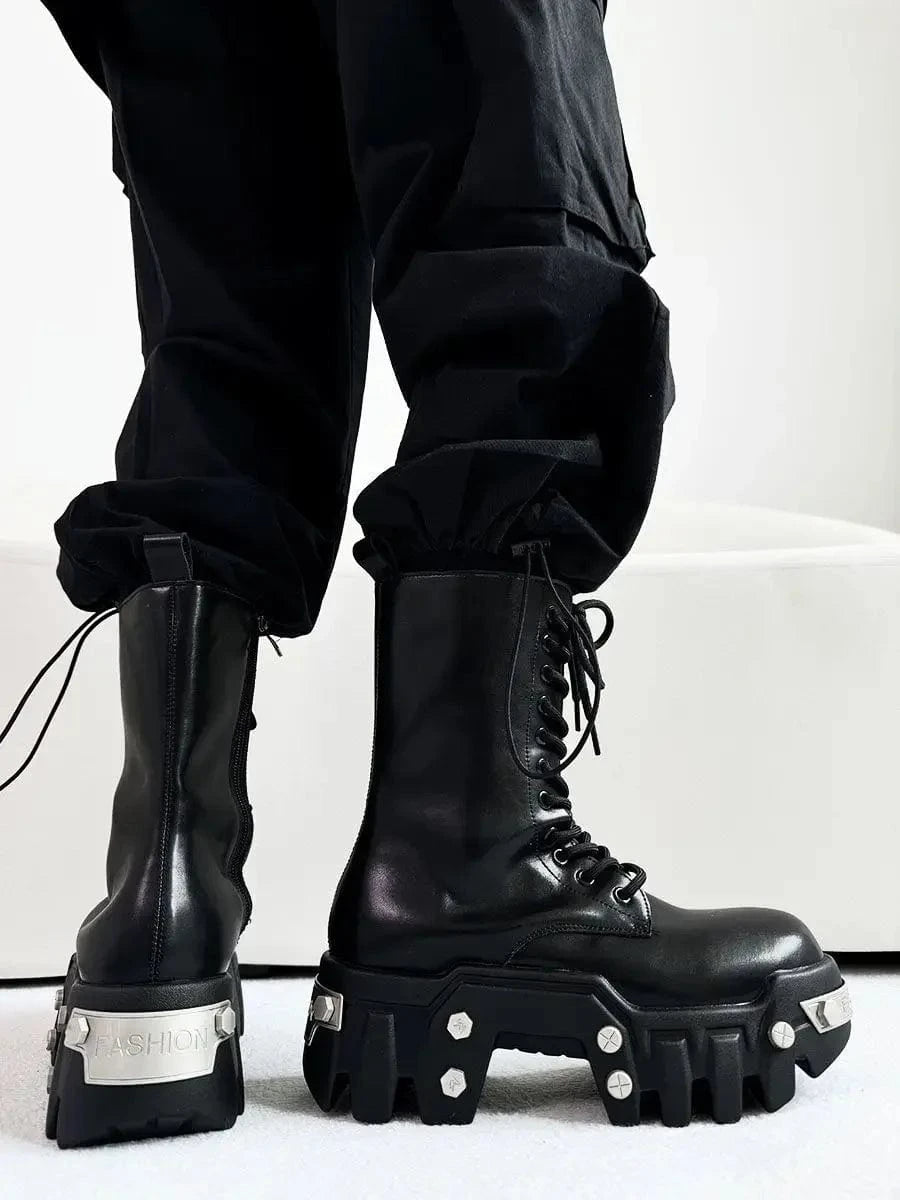 Ellie Biohazard Thick-soled High-top Boots (Men)