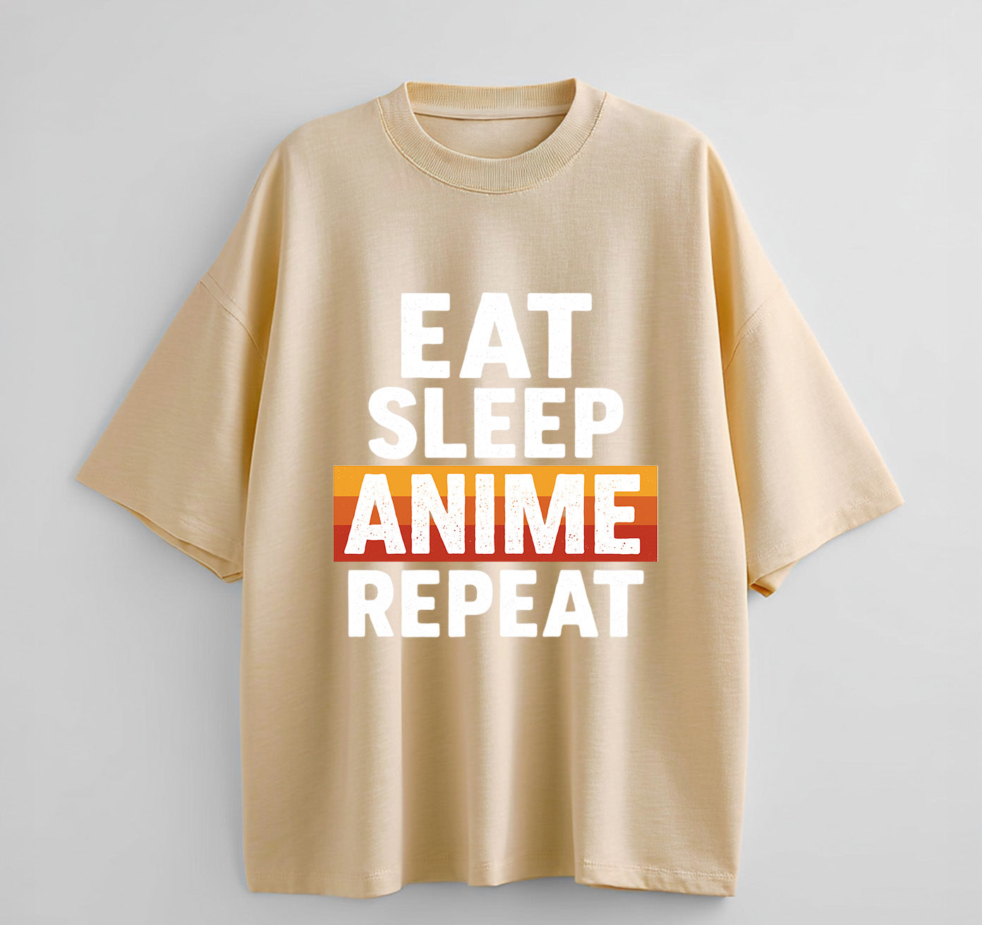 Eat Sleep Anime Repeat 1 Oversize T-Shirt