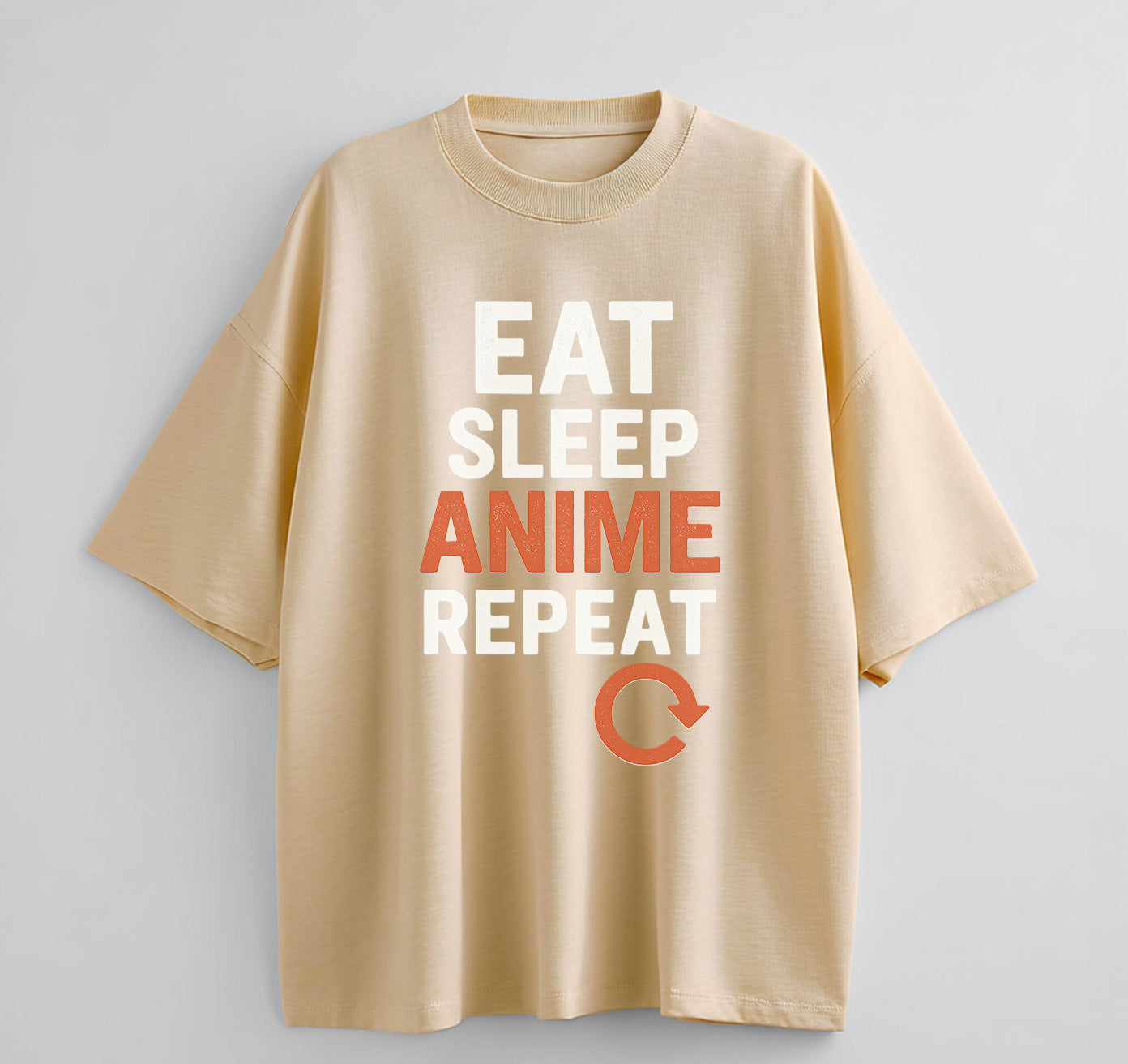 Eat Sleep Anime Repeat 2 Oversize T-Shirt