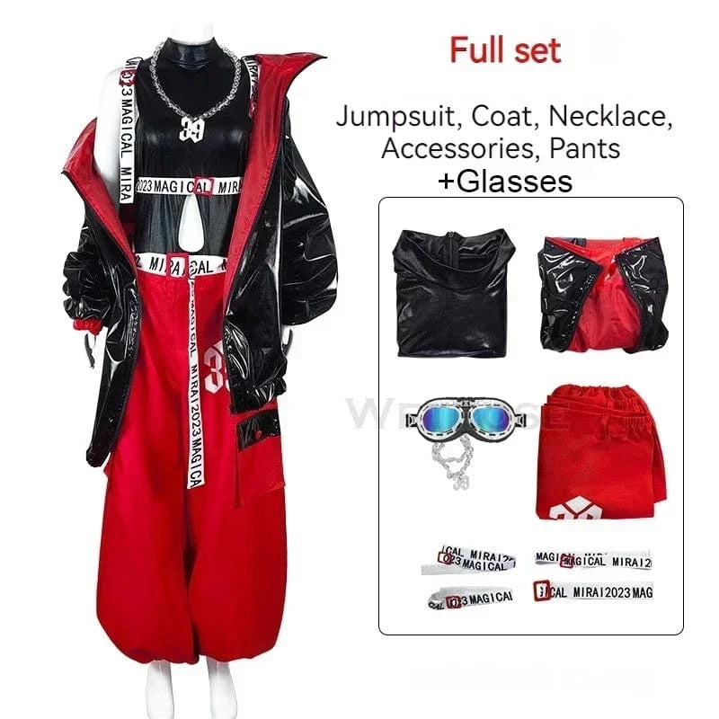 Full Set and Glasses / S / In Stock Victorious Miku Sekai Stage Cosplay