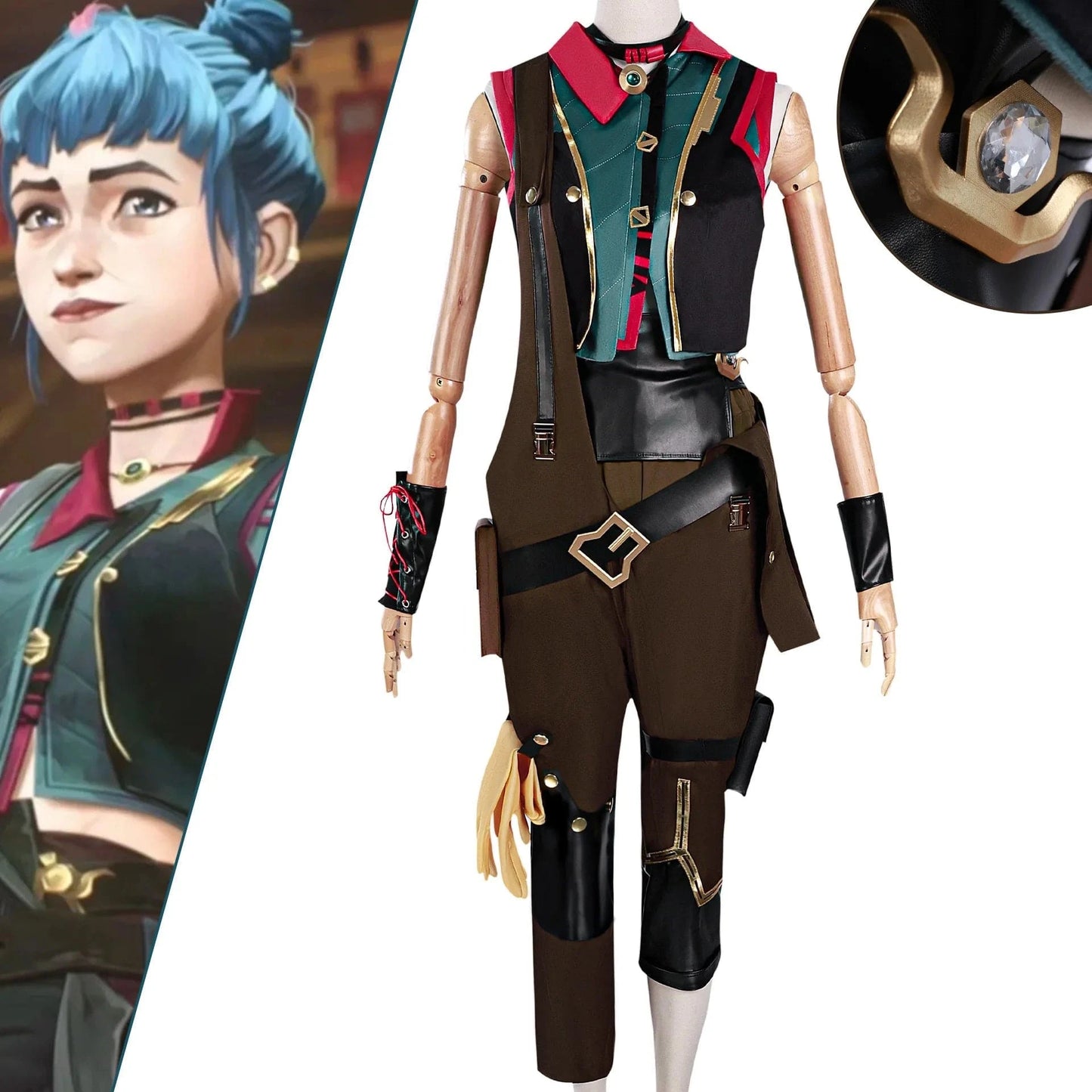 Jinx season 2 overall and dress cosplay Tier 2
