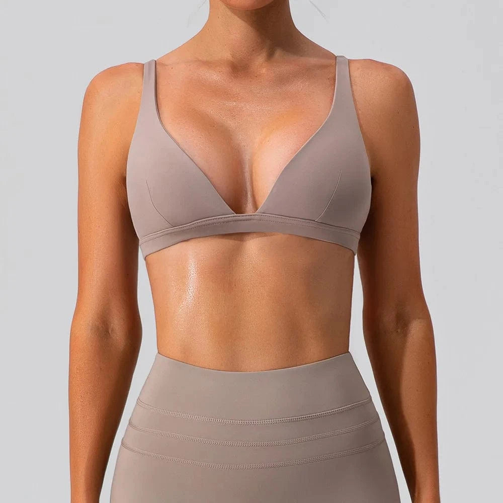 Nude Shockproof Tank Top for Women’s Fitness & Running - Victorious ValkyrFlex