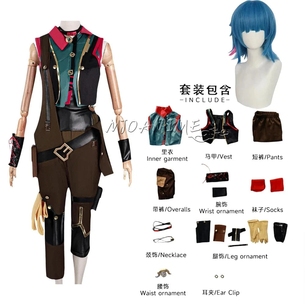package F / XS Jinx season 2 overall and dress cosplay Tier 2