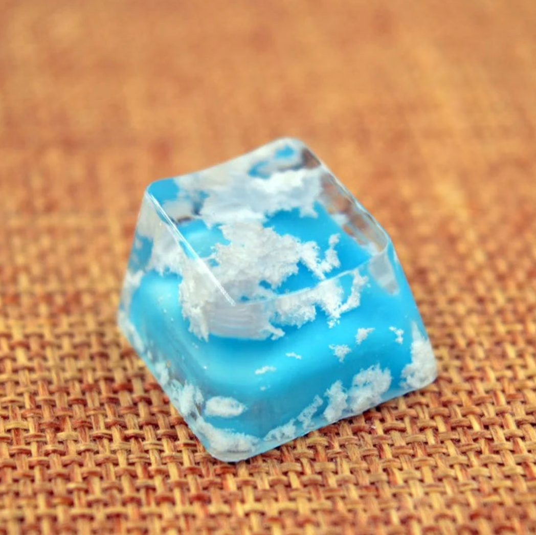 Victorious Nimbus Prism 1 Piece Handmade Resin Keycap/ MX Switch Mechanical Keyboard OEM Profile