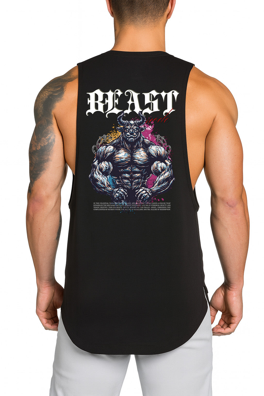 Victorious Beast Mode (Thalvion-6) High-Neck Gym Tank-Top