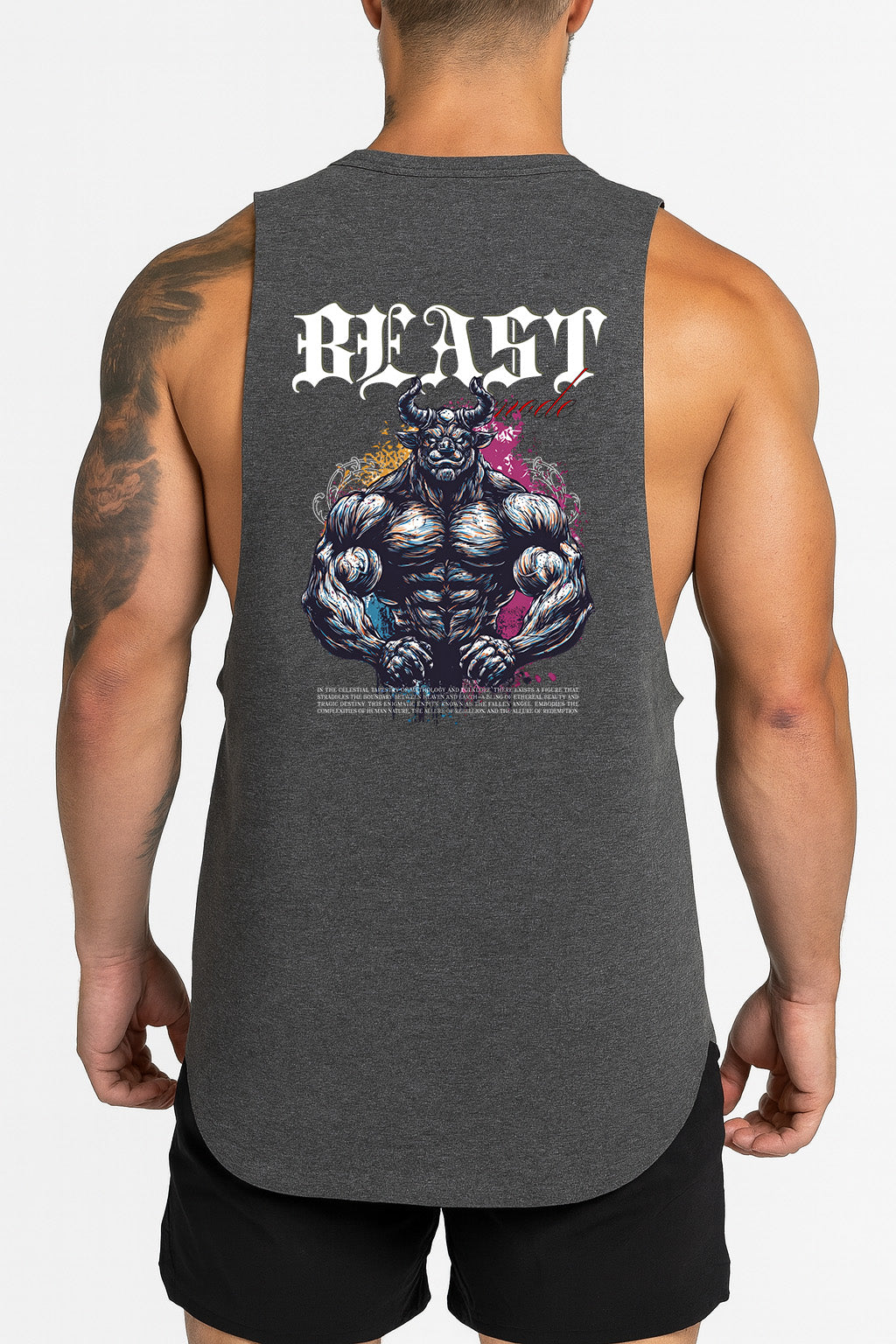 Victorious Beast Mode (Thalvion-6) High-Neck Gym Tank-Top