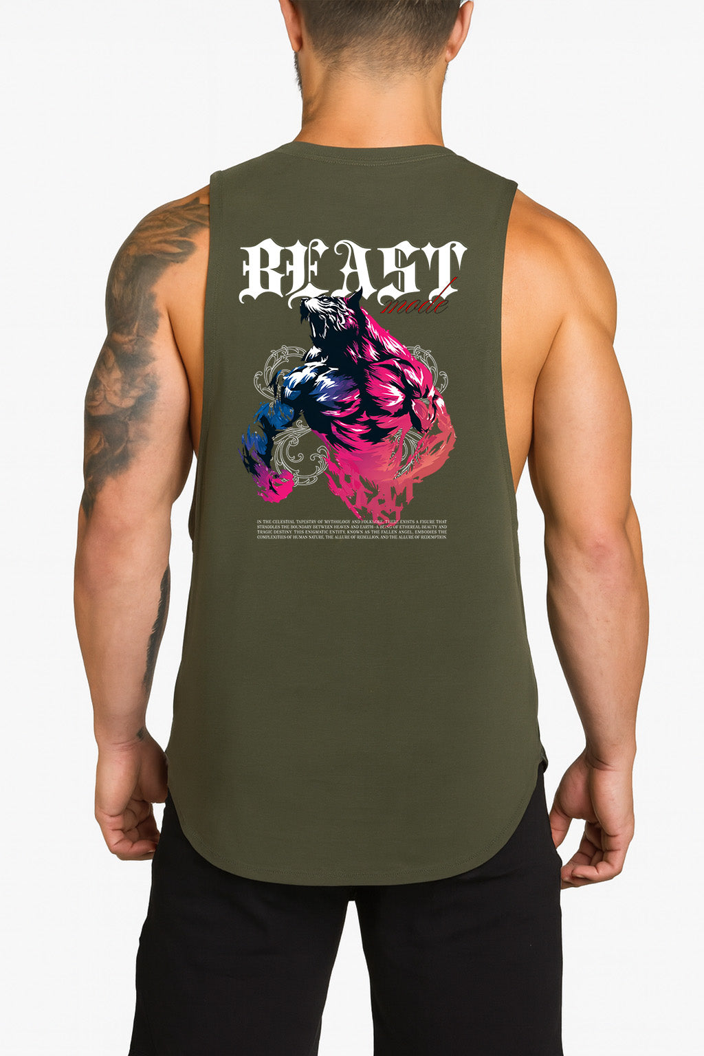 Victorious Beast Mode (Quarnath Expanse) High-Neck Gym Tank-Top