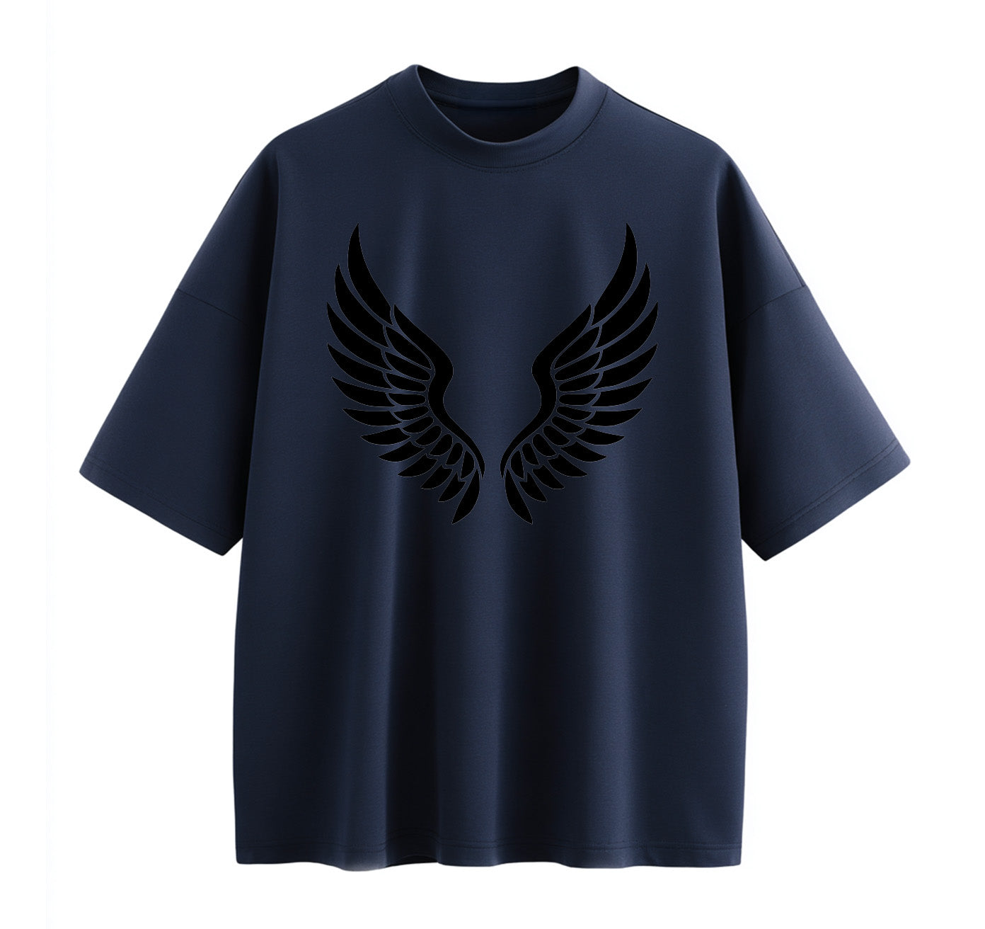 Leaf‑Swirl Symbol Anime Oversize T-Shirt