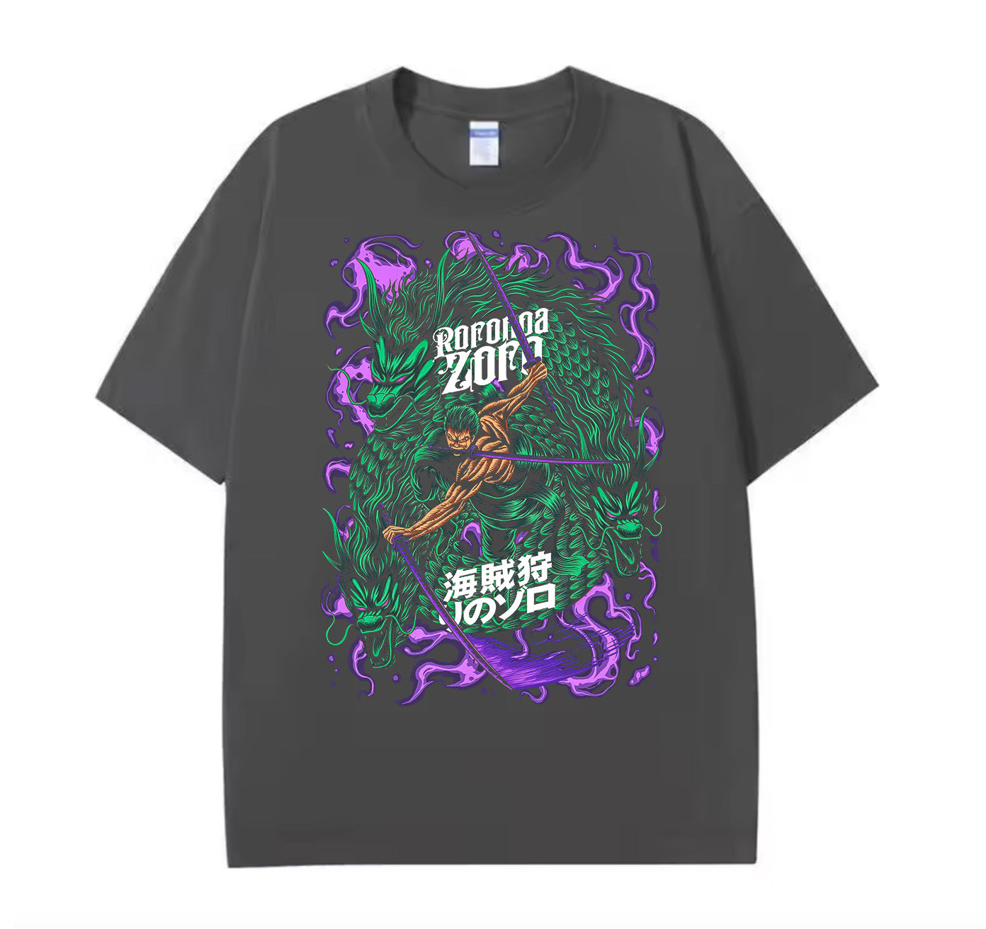 Victorious Zorro Anime One piece Oversize T-shirt/ For Gym & Streetwear / High-Quality Heavy Cotton