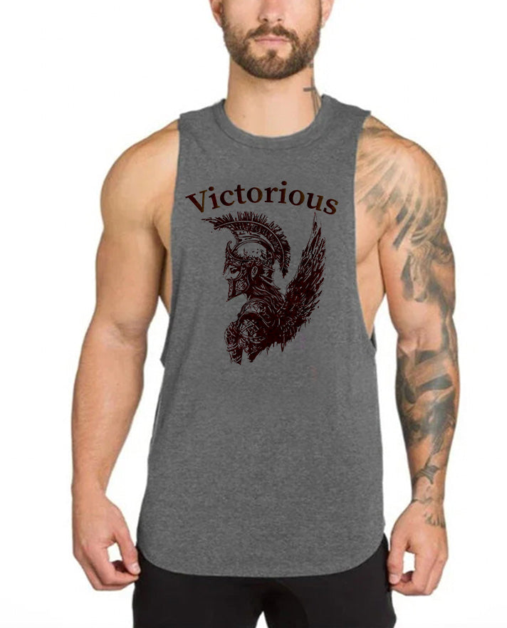 Victorious Valkyrie's Battle (Men Gym Tank-Top)