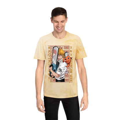 Unisex Color Blast Tee - Anime Chainsaw Man (Love & Loyalty)
