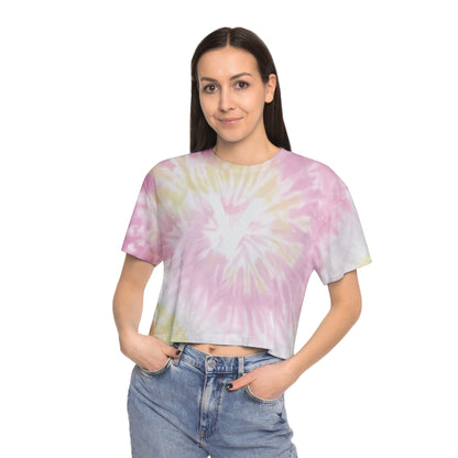 Victorious Galaxy Swirl Women's Tie-Dye Crop Tee