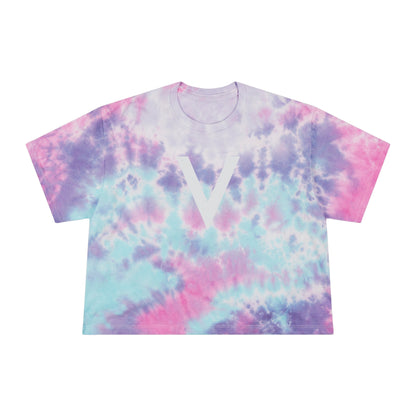 Victorious Galaxy Swirl Women's Tie-Dye Crop Tee