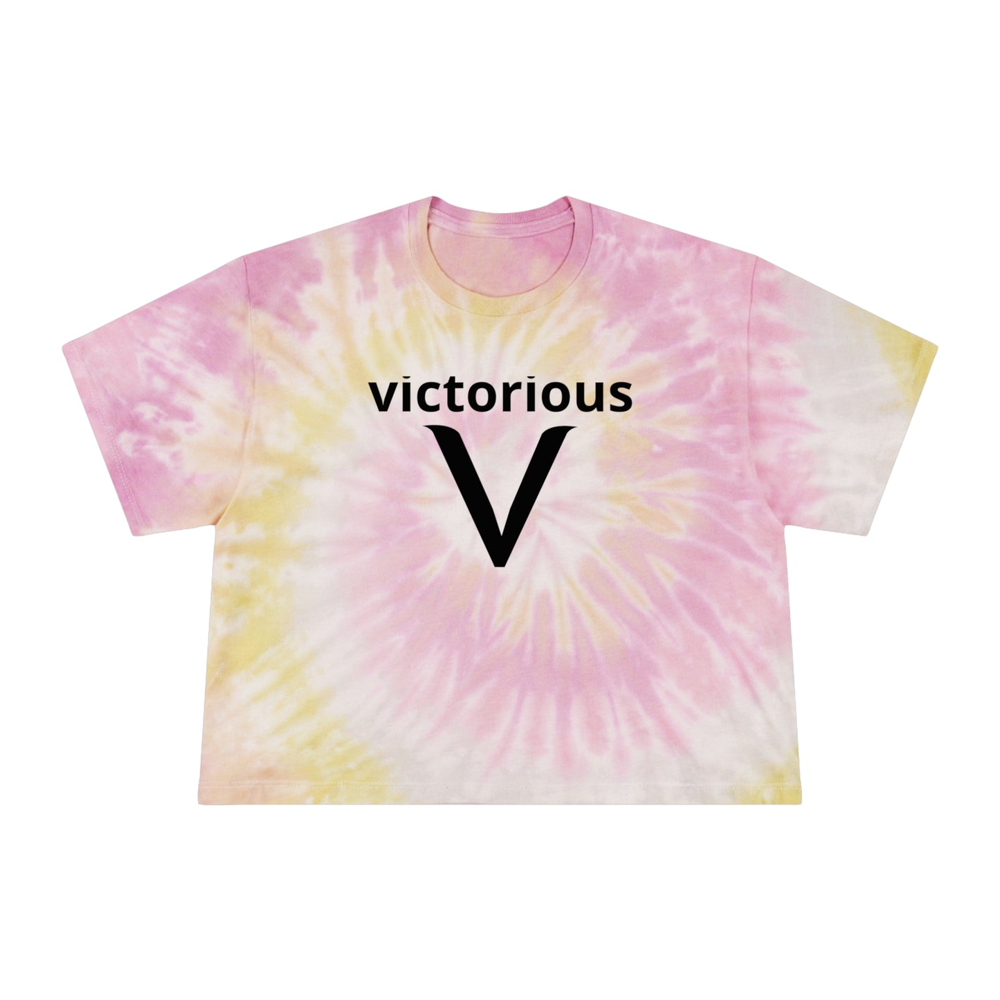 Victorious Aurora Borealis Women's Tie-Dye Crop Tee