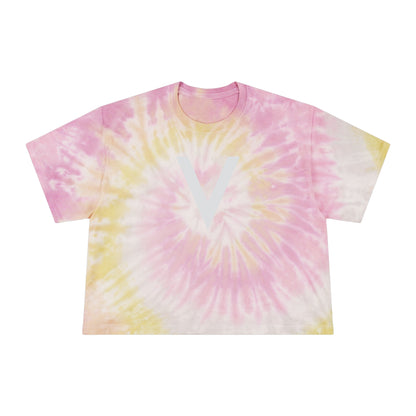 Victorious Galaxy Swirl Women's Tie-Dye Crop Tee