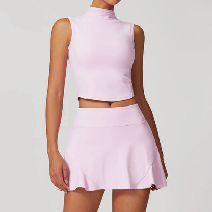 2PCS Fitness Skirt & Bra for Yoga & Fitness - Victorious Shieldmaiden Grace Set