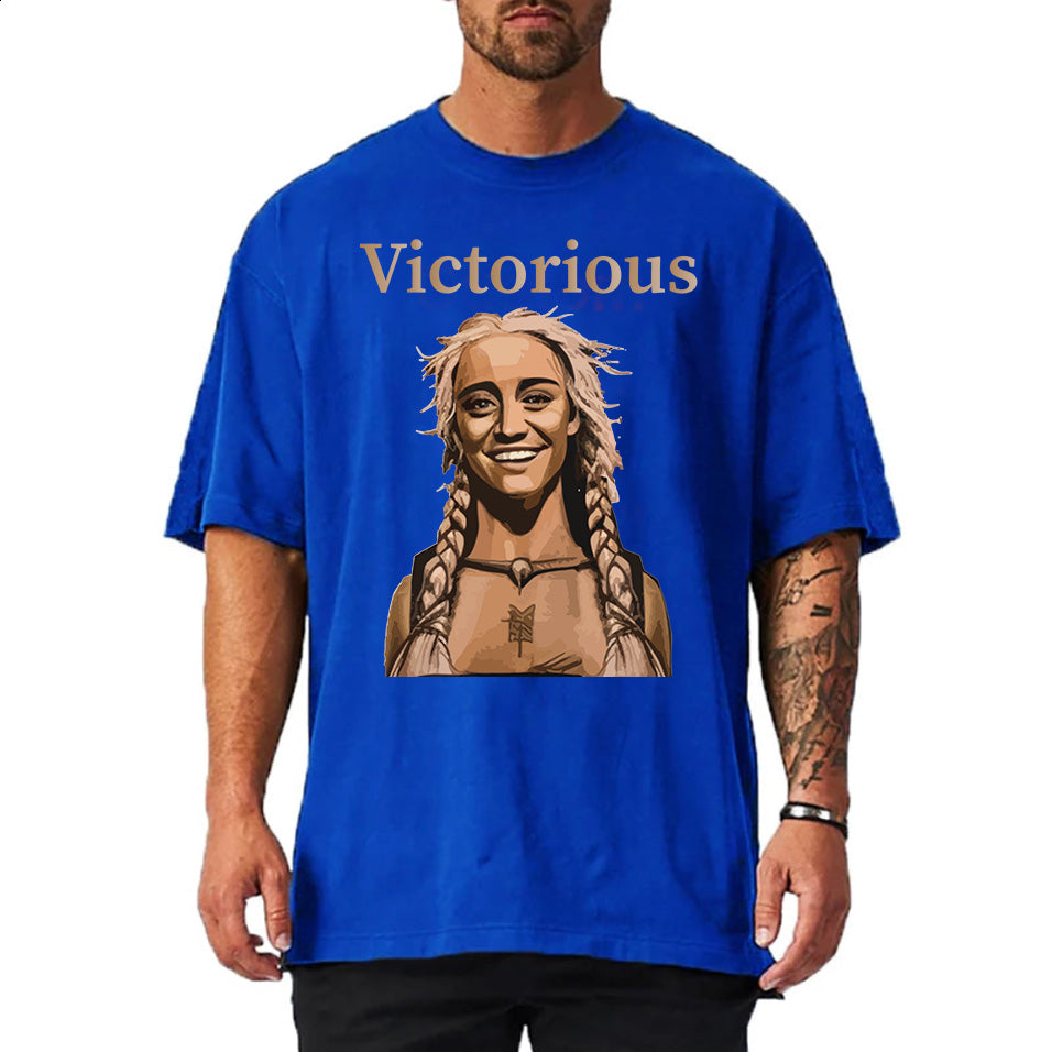 Victorious Valkyrie's Joy (Oversize Gym T-shirt)