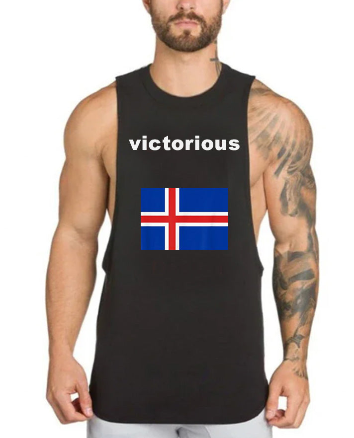 Victorious sigrast á (Icelandic Gym Tank top)