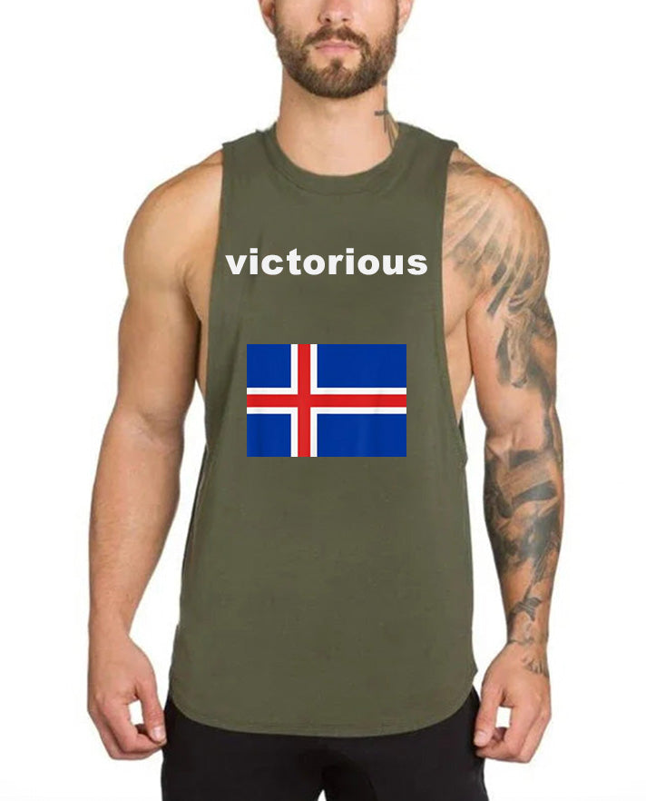 Victorious sigrast á (Icelandic Gym Tank top)