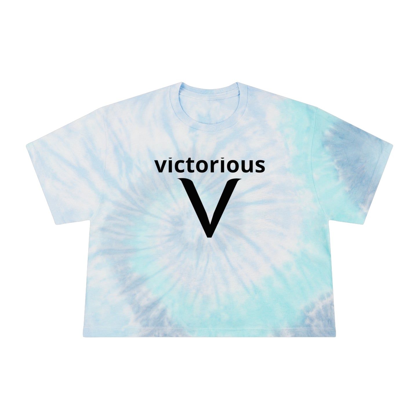 Victorious Aurora Borealis Women's Tie-Dye Crop Tee